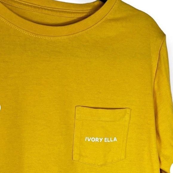 IVORY ELLA 🐘 YELLOW PINK ORGANIC COTTON LONG SLEEVE ELEPHANT T-SHIRT Women’s XXL - Picture 8 of 13